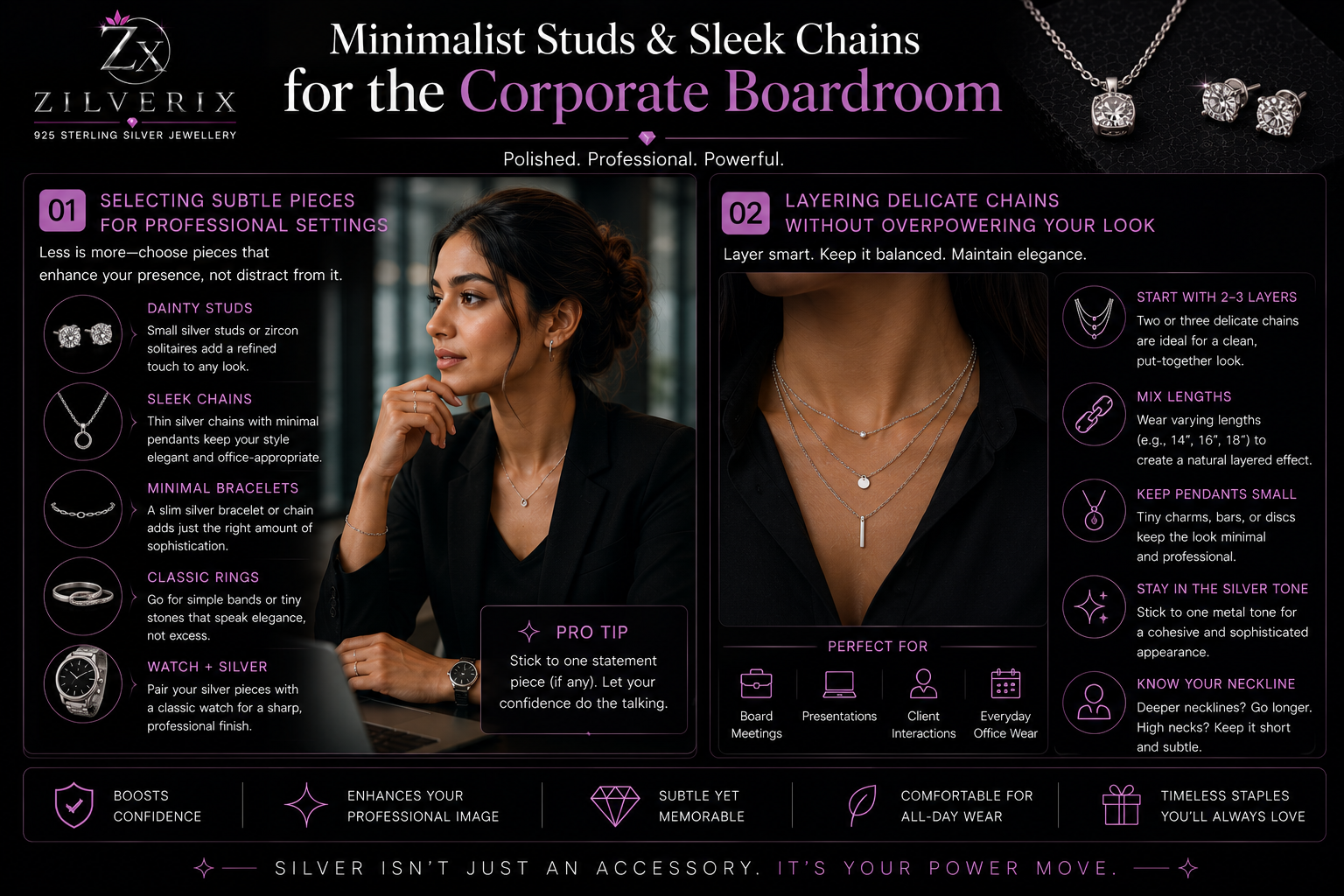 how to style silver jewelry