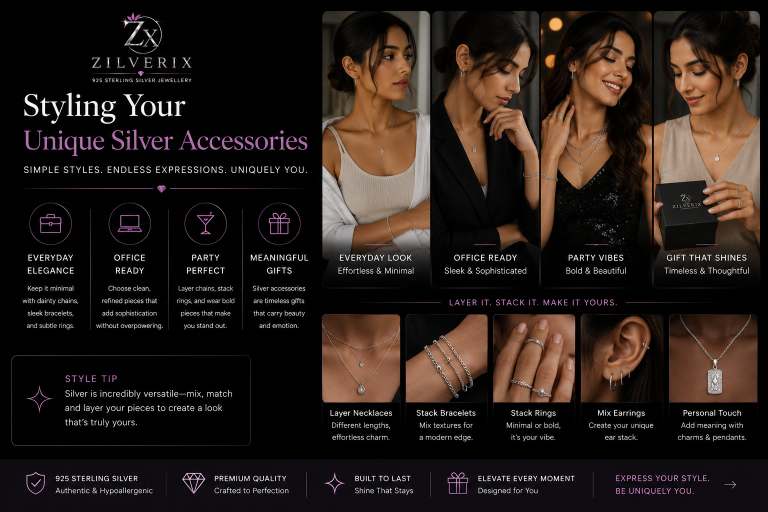 unique silver accessories