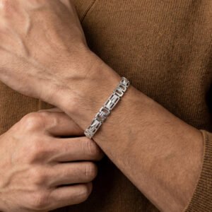 Aditya Roy Kapur Silver Classy Link Bracelet For Him